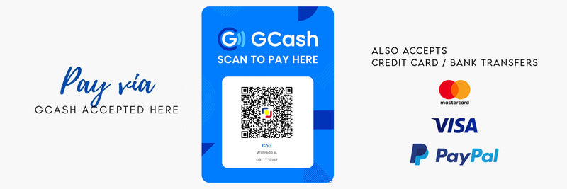 accept payment via gcash visa mastercard paypal 